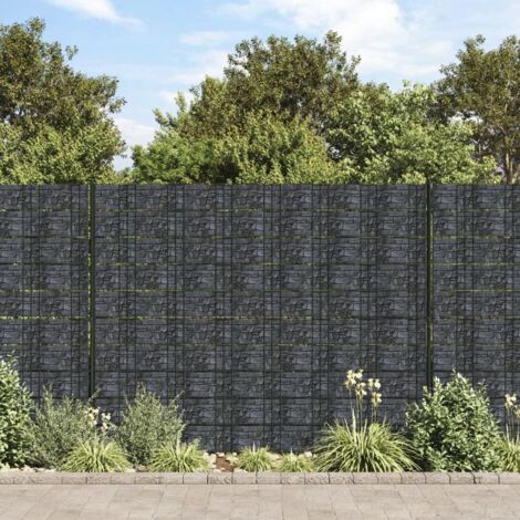Garten-Sichtschutz PVC 70x0,19 m Grau vidaXL