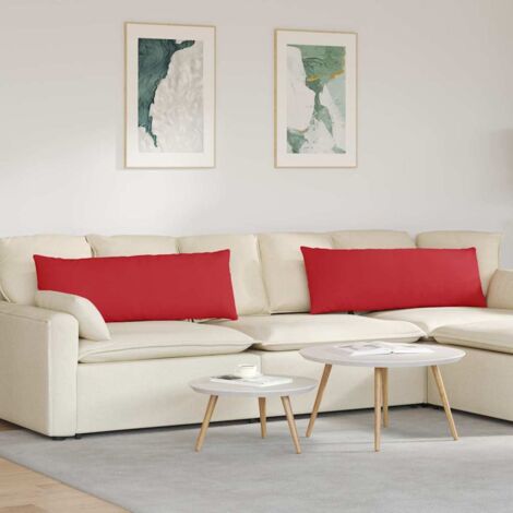 Sofakissen 2 pcs Rot 120 x 40 cm Stoff vidaXL