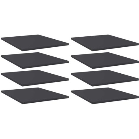 Bücherregal-Bretter 8 Stk. Grau 40x50x1,5 cm Holzwerkstoff vidaXL