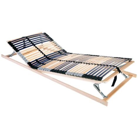 Lattenrost Braun 80 x 190 cm Massives Buchenholz vidaXL