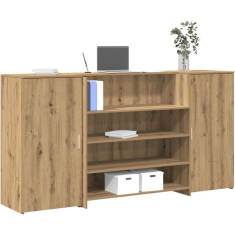 Empfangstheke Artisan-Eiche 200x50x103,5 cm Holzwerkstoff vidaXL