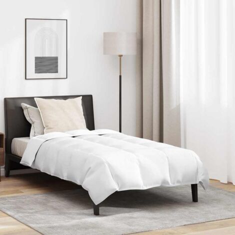 Sommerdecke mit Kissen 2 pcs Weiß Daunenfeder vidaXL