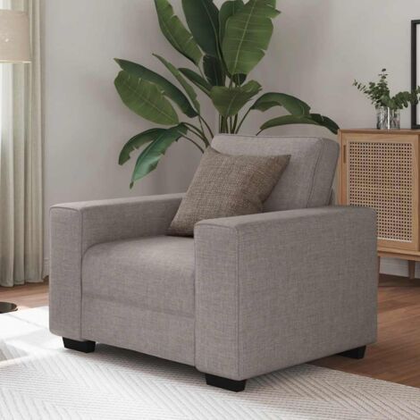 Sessel Taupe 60 cm Stoff vidaXL