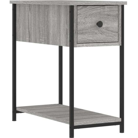Nachttisch Grau Sonoma-Eiche 30x60x60 cm Holzwerkstoff vidaXL