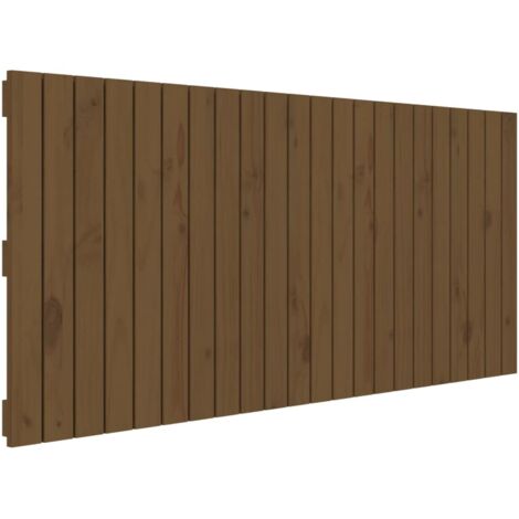 Wand-Kopfteil Honigbraun 140x3x60 cm Massivholz Kiefer vidaXL