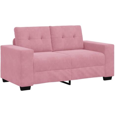 Zweisitzer-Sofa Rosa 120 cm Samt vidaXL