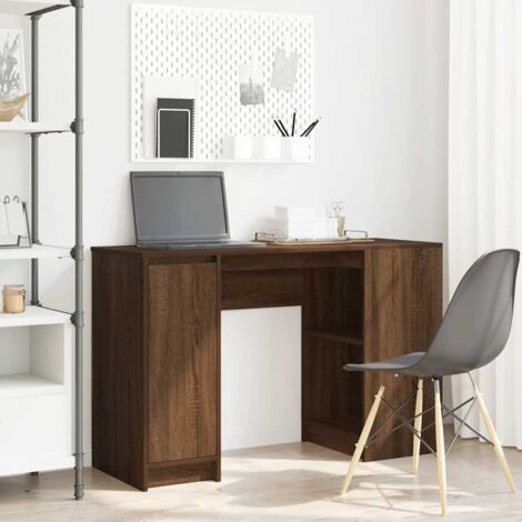 vidaXL Schreibtisch Braun Eichen-Optik 120x42x76 cm Holzwerkstoff