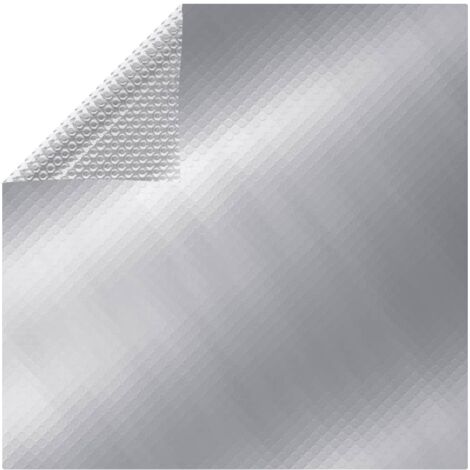 Rechteckige Poolabdeckung 800x500 cm PE Silber