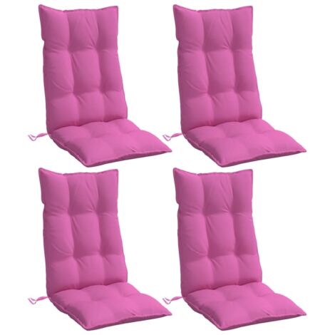 Hochlehner-Auflagen 4 Stk. Rosa Oxford-Gewebe vidaXL