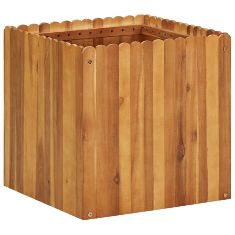 Garten-Hochbeet 50 x 50 x 50 cm Massivholz Akazie vidaXL