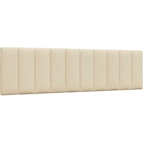 Kopfteil-Kissen "Hanko" Creme 180 cm Stoff vidaXL