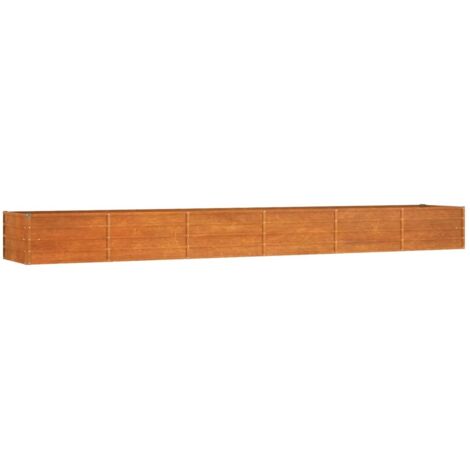Hochbeet Rostig 480x80x45 cm Cortenstahl vidaXL