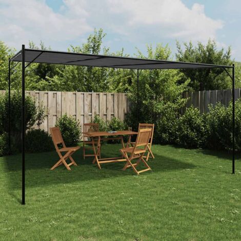 Pavillon Anthrazit 4x4 m 180 g/m² Stoff und Stahl vidaXL (1/5)