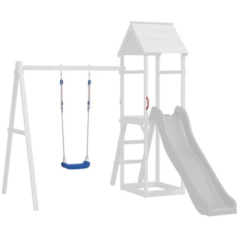 Schaukelsitze mit Seilen 2 Stk. Blau 37x15 cm Polyethene vidaXL (1/5)