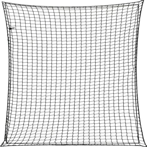 Anhängernetz mit Gummiseil Schwarz 3x3 m PP vidaXL (1/5)