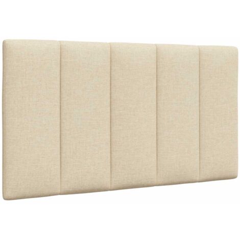 Kopfteil-Kissen "Hanko" Creme 90 cm Stoff vidaXL