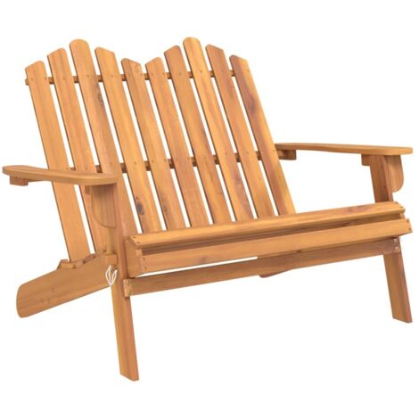 Adirondack-Gartenbank 126 cm Massivholz Akazie vidaXL