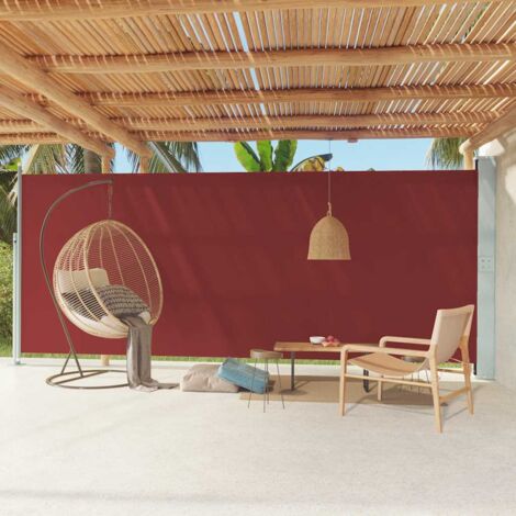 Seitenmarkise Ausziehbar 220x600 cm Rot vidaXL220051