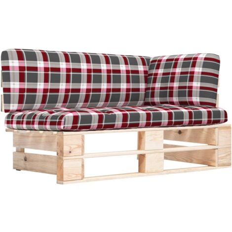 The Living Store Outdoor-Ecksofa Paletten Kiefernholz Imprägniert - Gartensorga - Holzmöbel - Gartenlounge - Eckbank - Palettenmöbel (1/5)