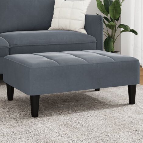 Fußhocker Dunkelgrau 77x55x31 cm Samt vidaXL305094