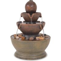 vidaXL Zimmerbrunnen mit Pumpe Polyresin