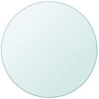 vidaXL Rundes Tischblatt aus Sicherheitsglas 600 mm