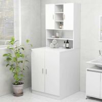 Waschmaschinenschrank Weiß 70,5x25,5x90 cm vidaXL