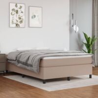 Boxspringbettgestell Cappuccino-Braun 140x200 cm Kunstleder vidaXL