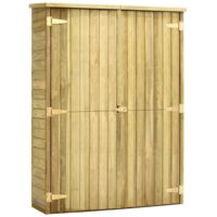 vidaXL Garten-Geräteschuppen 123x50x171 cm Kiefernholz Imprägniert