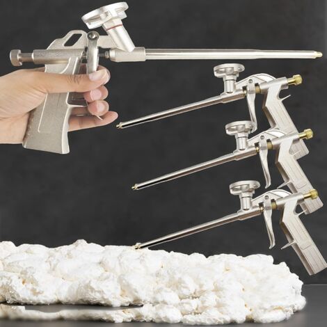 Pistola de espuma de poliuretano para calafatear, rellenar y sellar (4 piezas doradas) (1/5)