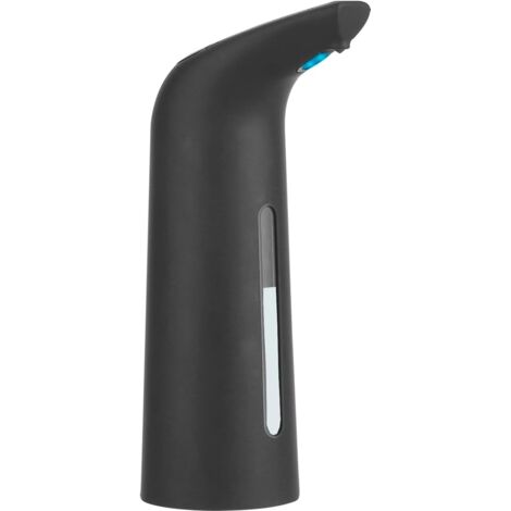 Dispensador automático de jabón con sensor infrarrojo, resistente al agua, 400 ml, goma negra, para cocina y baño. (1/5)