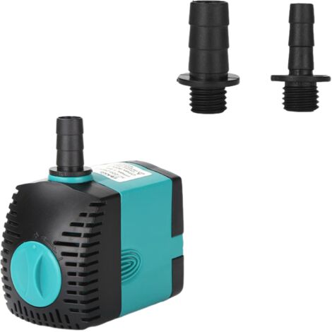Bomba para acuario, bomba para estanque, bomba sumergible, bomba de agua, bomba para fuente (800 L/H, 15 vatios), altura máxima 1,6 m