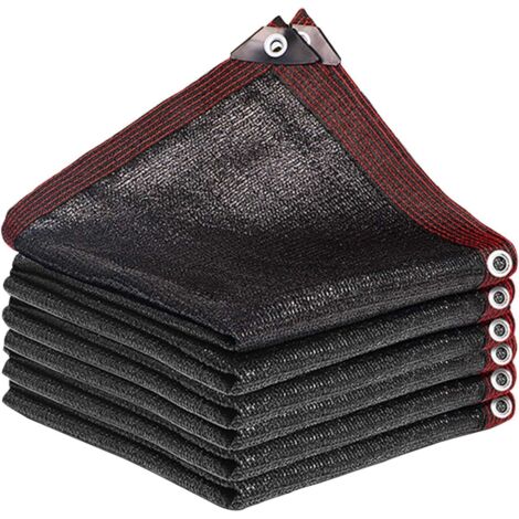Malla anticontaminación negra con protección UV, marca Ojales, para cenadores, jardines, invernaderos y uso exterior, 3 x 5 m