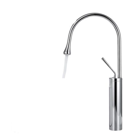Grifo de baño con brazo giratorio de 360° y diseño de gota, mezclador electrolítico, versión alta. (1/4)