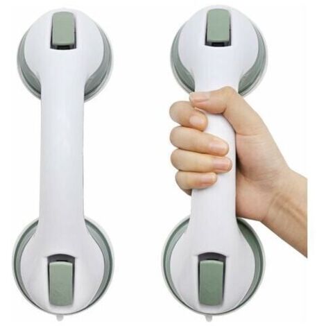 asideros de ducha con ventosa, barras antideslizantes para el baño, asa de seguridad portátil, color verde. (1/5)