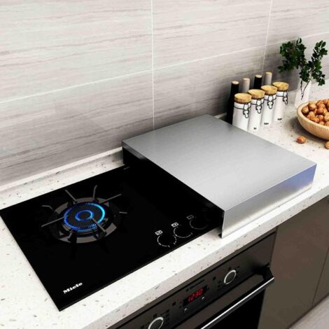Placa protectora para cocina de gas, soporte para placa de inducción, carga máxima 40 kg, acero inoxidable, 40 × 48 × 9 cm (1/5)
