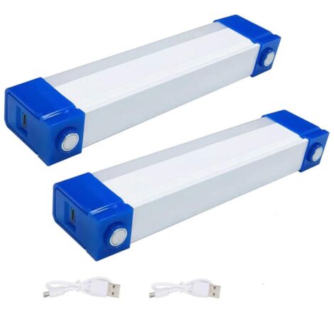 Linterna LED recargable, luz de camping USB portátil con gancho, luz de emergencia LED recargable, 2 unidades, 3 velocidades, 80W. (1/5)