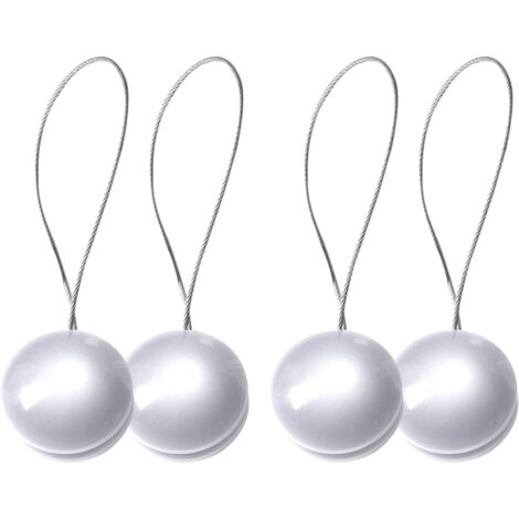 pares de sujetadores magnéticos para cortinas, 35 cm, decorativos, para dormitorio, sala de estar, oficina, color plata. (1/5)