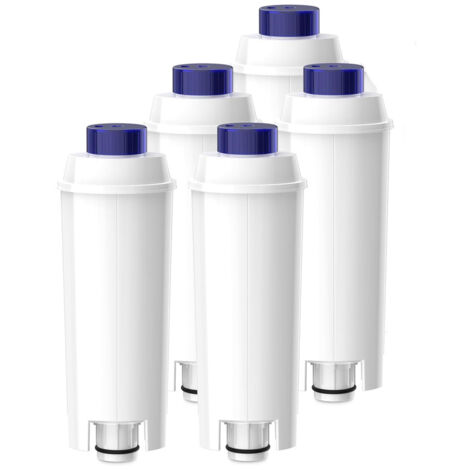 Filtro de agua para cafetera Delonghi Magnifica, suaviza el agua y reduce la cal, compatible con las series ECAM, Esam y ETAM (5 unidades). (1/5)