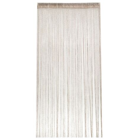 Separador de puerta y cortina de tela con diseño de gotas de rocío, para salón, decoración festiva, color oro champán, 100 x 200 cm.