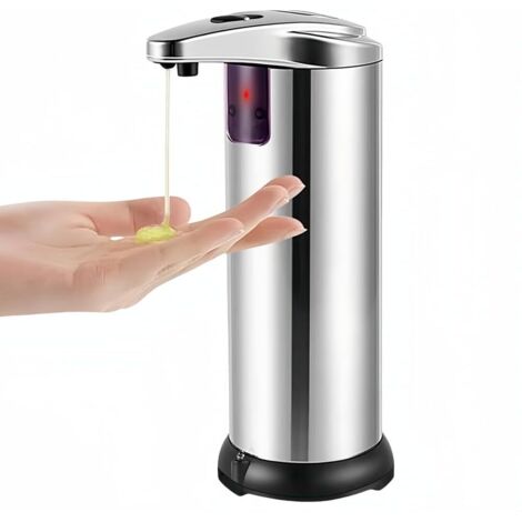 Dispensador automático de jabón con sensor infrarrojo, apto para baños, cocinas, oficinas y lugares públicos. (1/5)