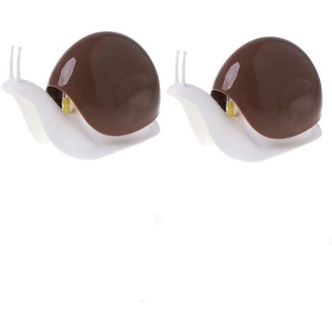 Bonito dispensador de jabón con forma de caracol para cocinas, baños, etc., 2 unidades (120 ml) (marrón) (1/5)