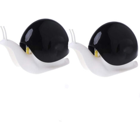 Bonito dispensador de jabón con forma de caracol para cocinas, baños, etc., 2 unidades (120 ml) (negro) (1/5)
