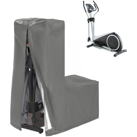 Funda protectora para stepper, resistente al polvo y al agua. Dimensiones: 420D: 140 x 64 x 165 cm, color gris.