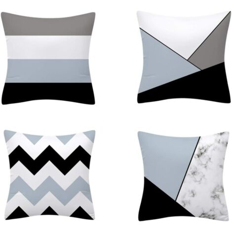 Fundas de cojín 100% algodón y lino, fundas de almohada cuadradas, juegos de fundas de almohada decorativas, fundas de almohada con estampado floral abstracto, adecuadas para salas de estar, dormitori