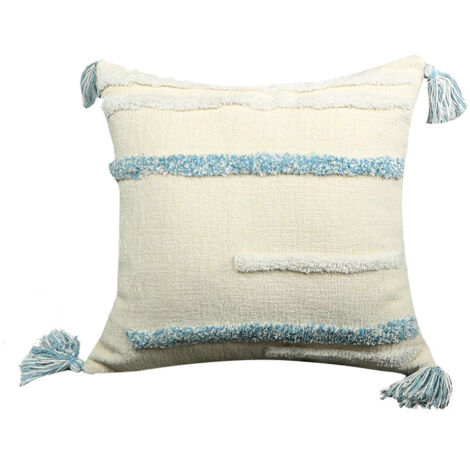 Funda de almohada retro estampada en verde, ligera y lujosa, 1 funda de almohada para habitación de invitados -- 45x45 (sin relleno)