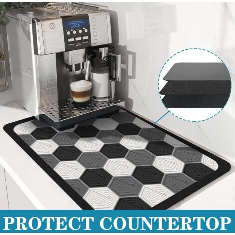 Alfombrilla antigoteo, alfombrilla antigoteo superabsorbente, alfombrilla antigoteo para cafetera (60×40 cm)