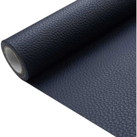 Parche autoadhesivo de reparación – ideal para reparar sofás, asientos de coche, etc. – 1 lámina, 40 x 200 cm, azul oscuro