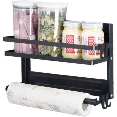 Estante magnético para especias para refrigerador - Capacidad de 20 kg - Metal apto para uso alimentario - Una sola capa