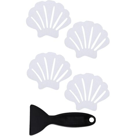 Paquete de 24 pegatinas antideslizantes para alfombrilla de ducha de baño (transparentes)